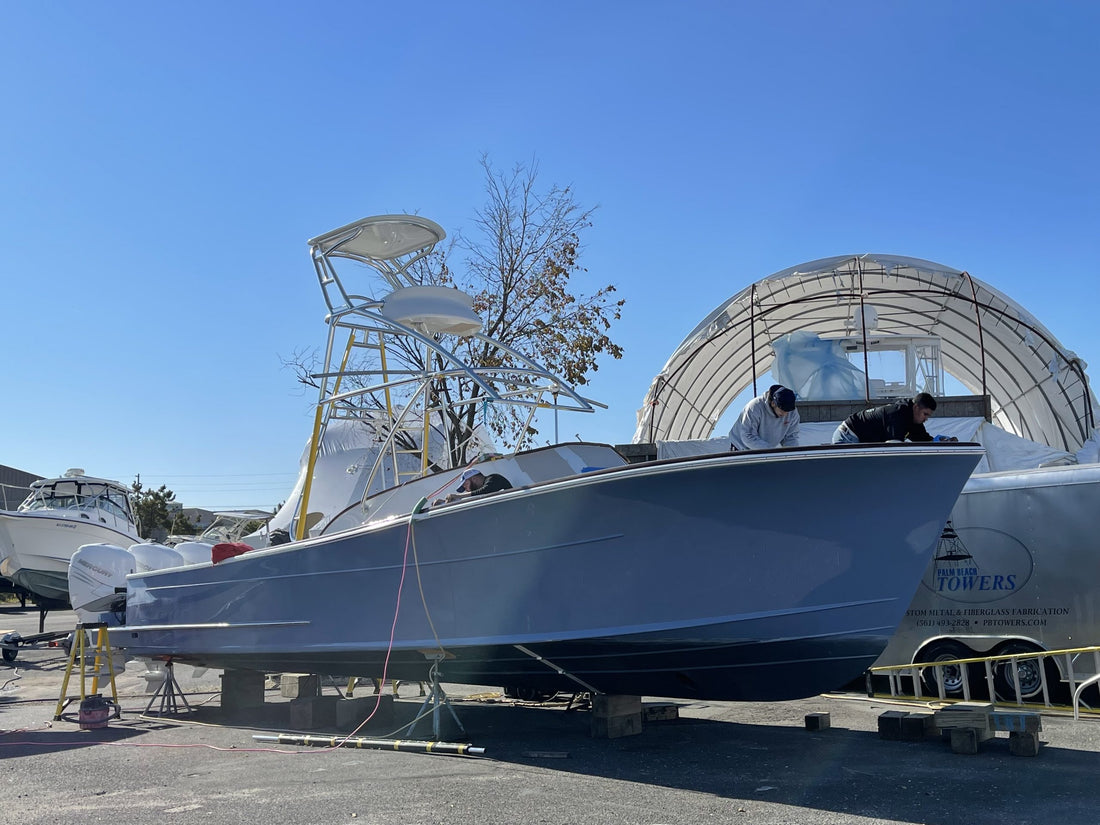 Release Boatworks 390 Walkaround Outboard Hull #1 Boat Building Update