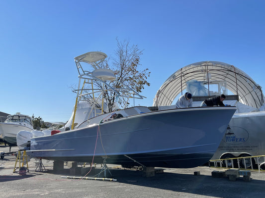 Release Boatworks 390 Walkaround Outboard Hull #1 Boat Building Update